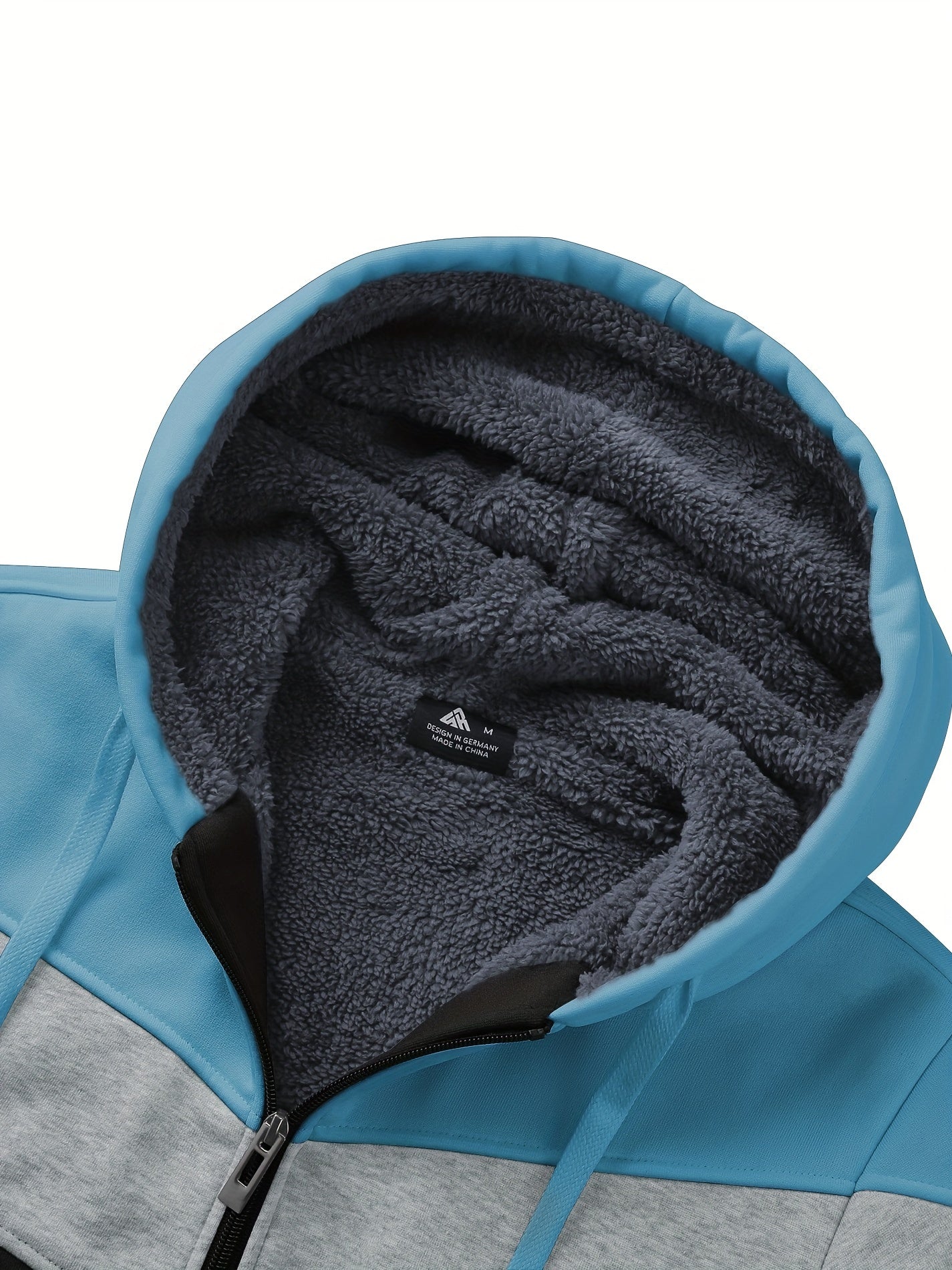 Vielseitiger Kapuzenpullover mit Fell für Herren