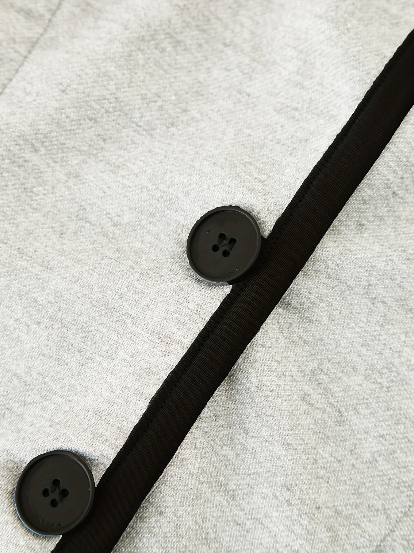 Kontrastbesatz Schalkragen Blazer