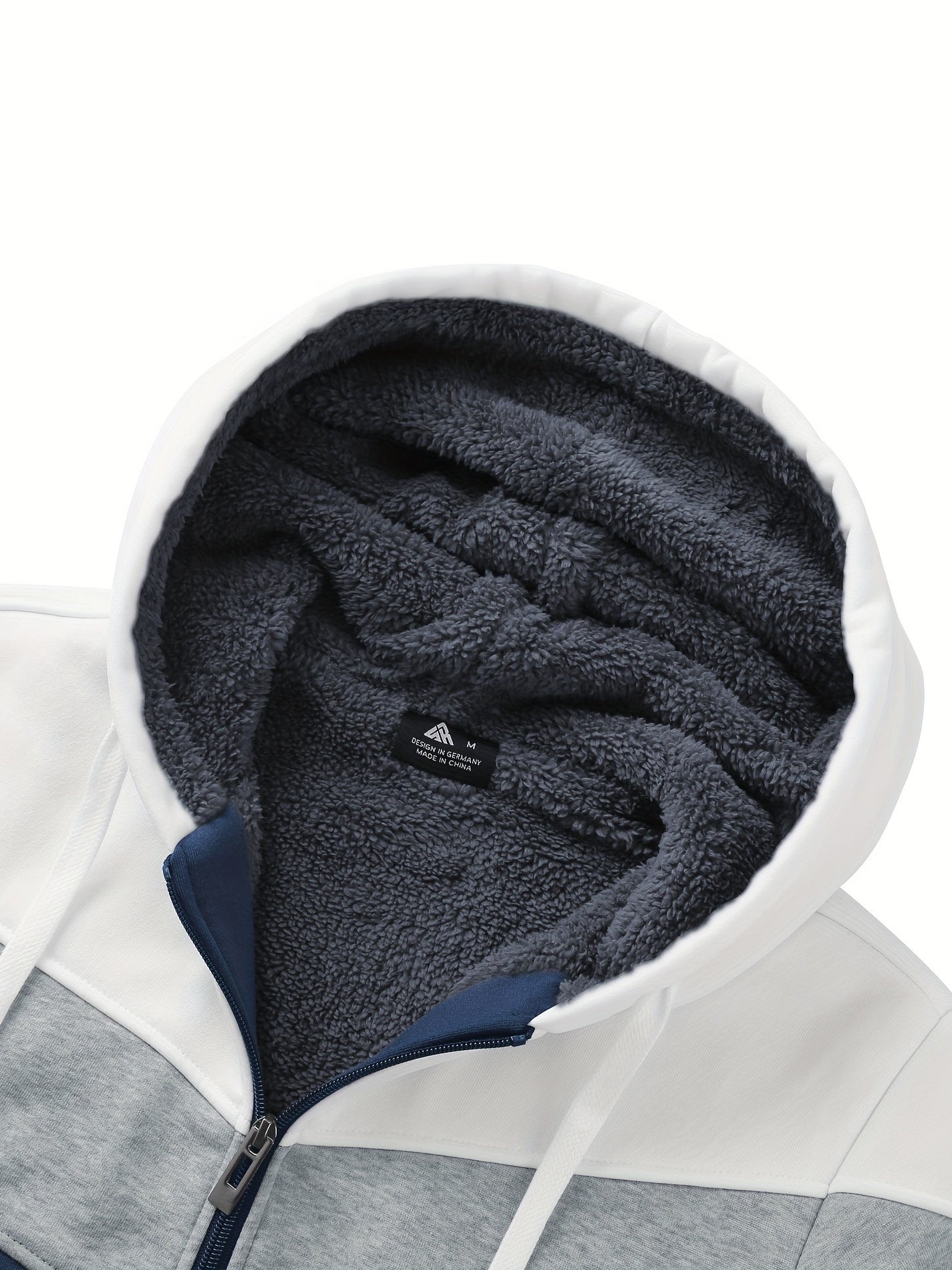 Vielseitiger Kapuzenpullover mit Fell für Herren