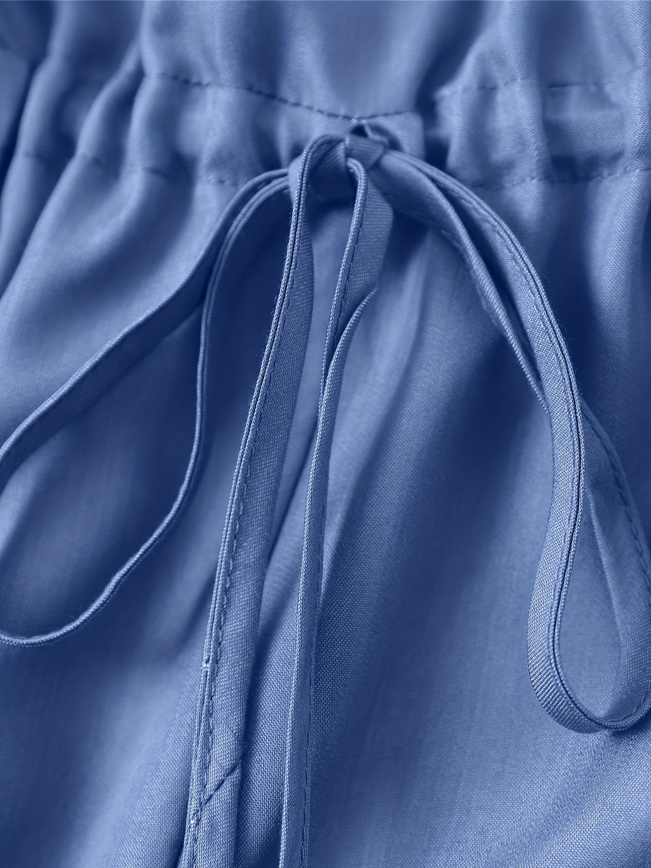 Denim Jumpsuit mit Reißverschluss vorne und Taillenband