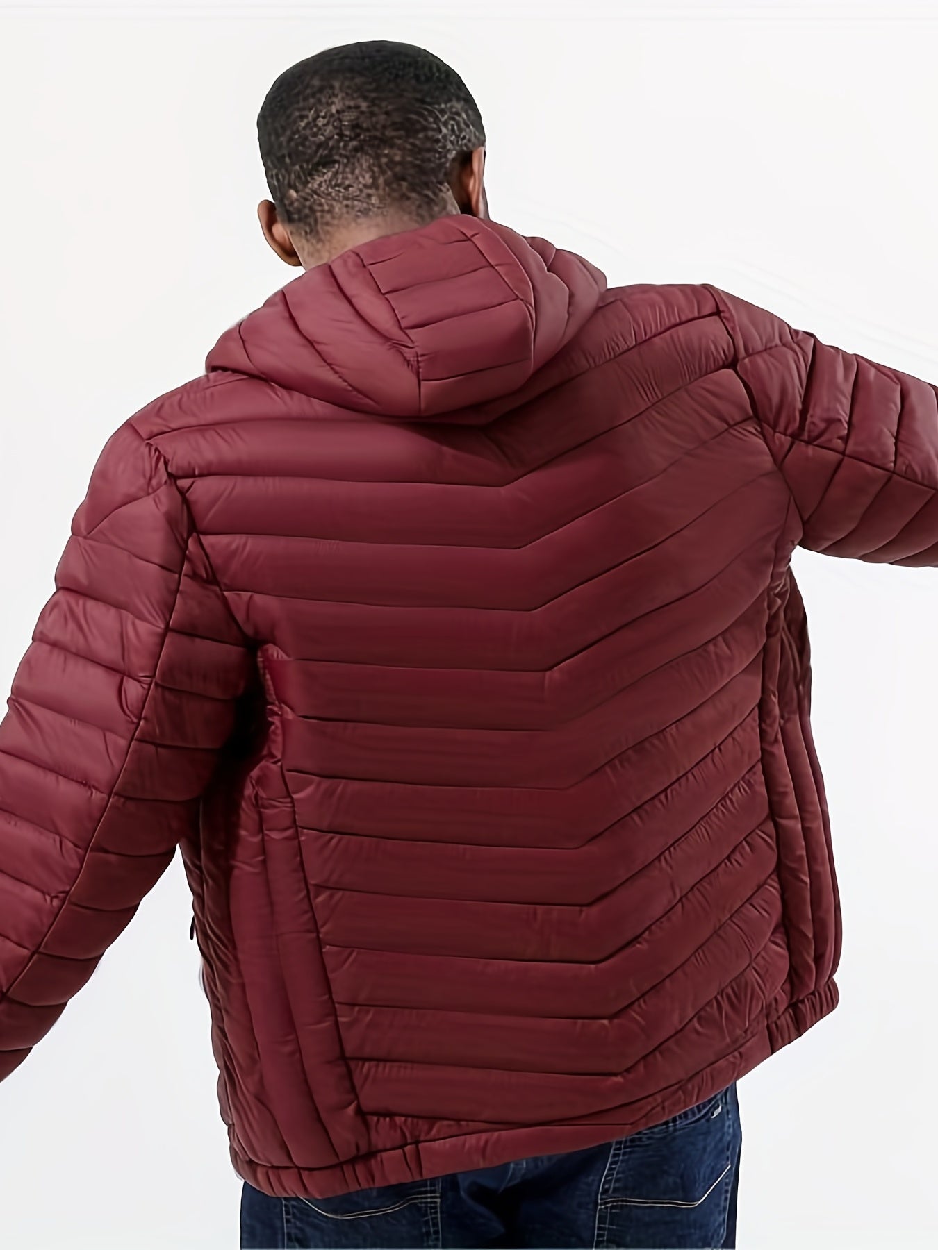Leichte warme Kapuzenjacke für Herren