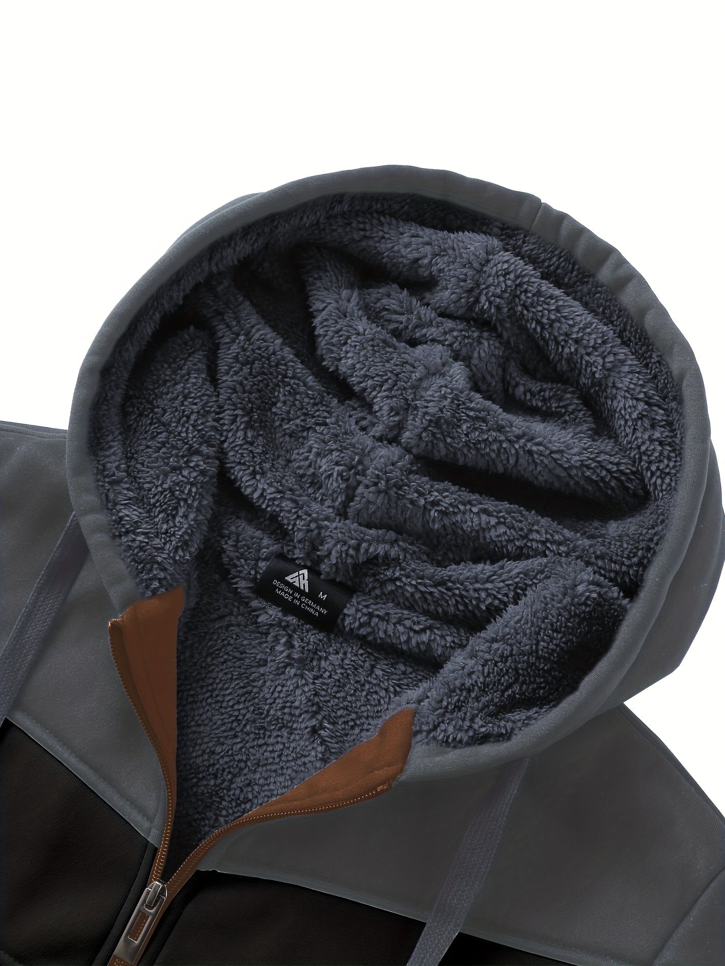 Vielseitiger Kapuzenpullover mit Fell für Herren
