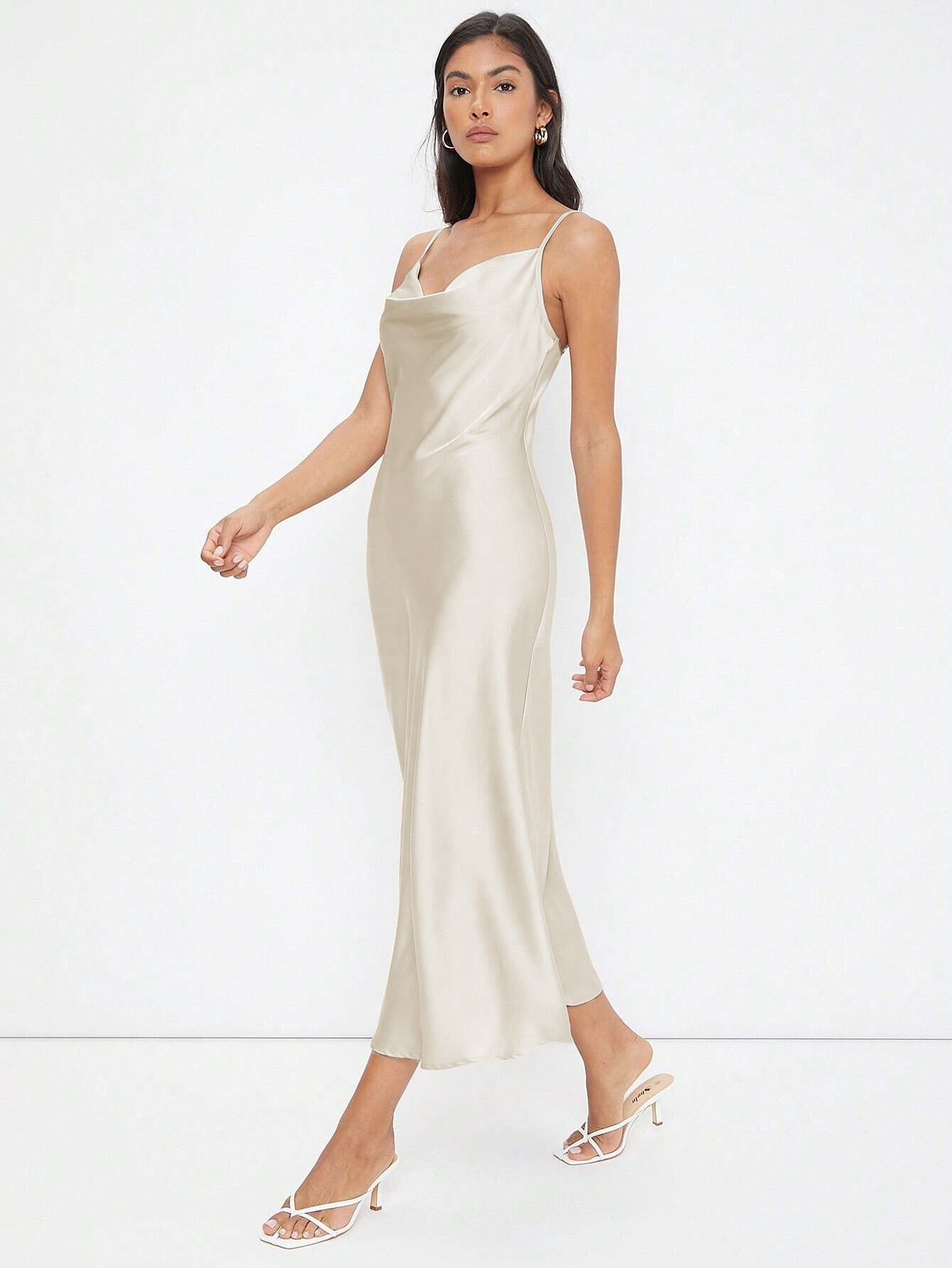 Maxikleid aus Satin
