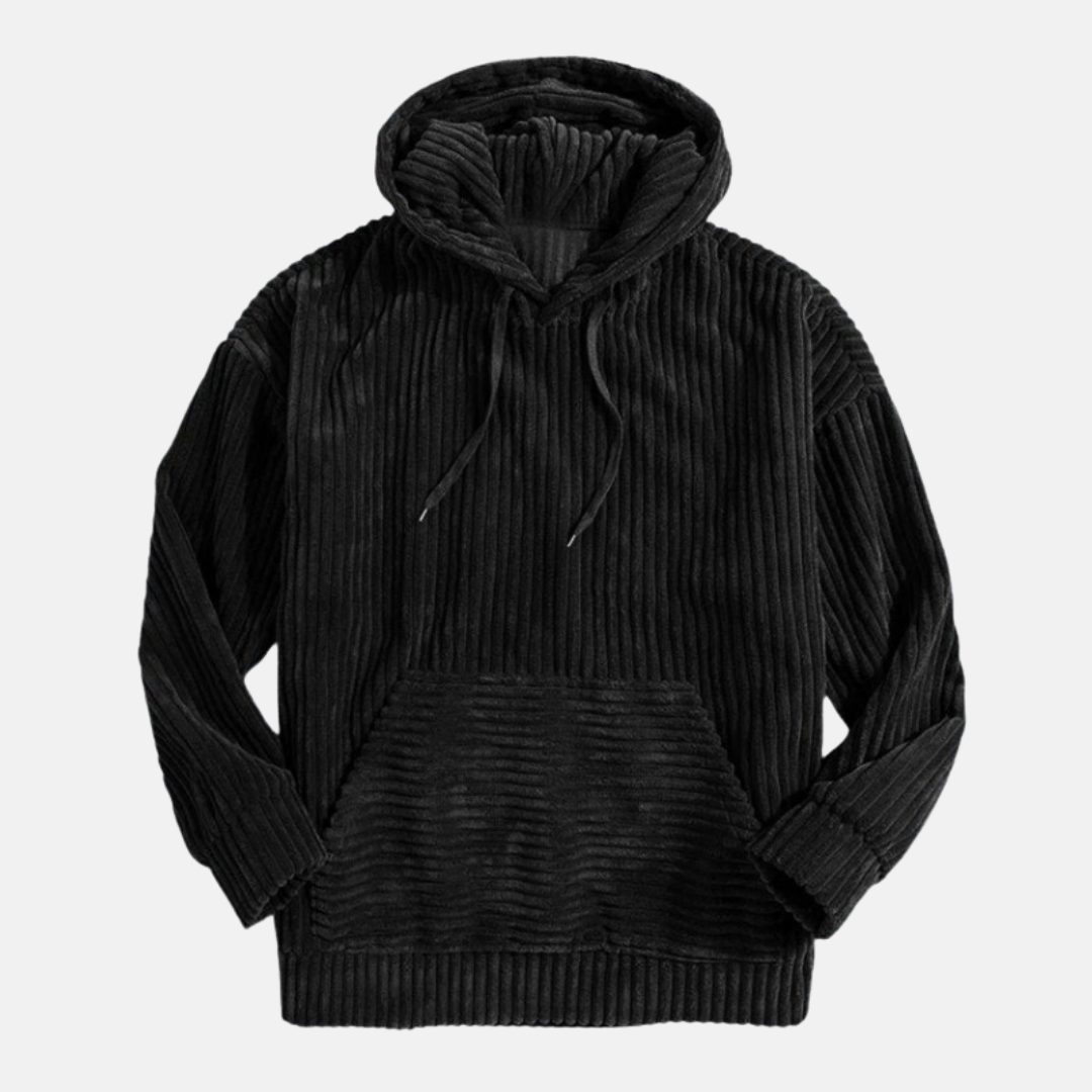 Kordjacke mit Kapuze