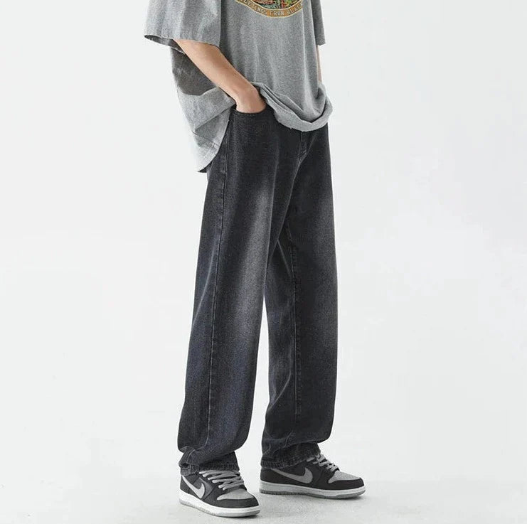 Retro Loose Straight Jeans