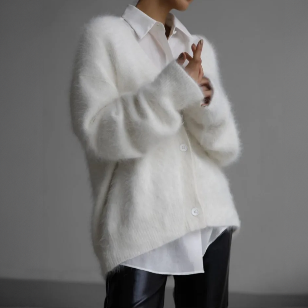 Frauen Kaschmir Lose Strickjacke