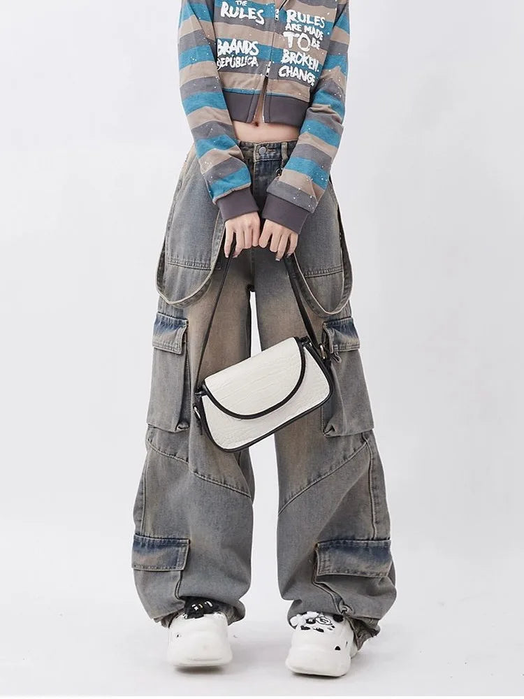 Retro Jeans Weite Oversize Hose