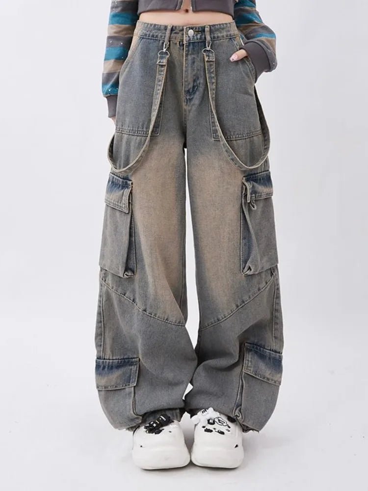 Retro Jeans Weite Oversize Hose