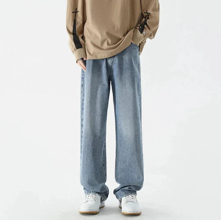 Retro Loose Straight Jeans