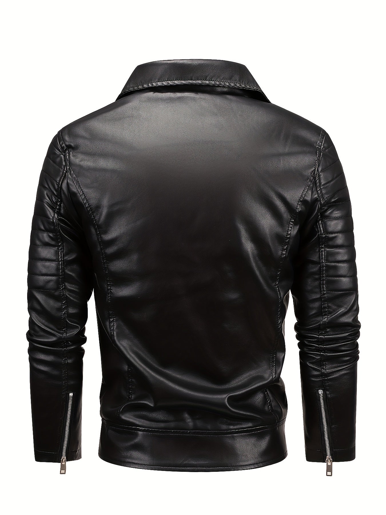 Warme dicke Biker Lederjacke