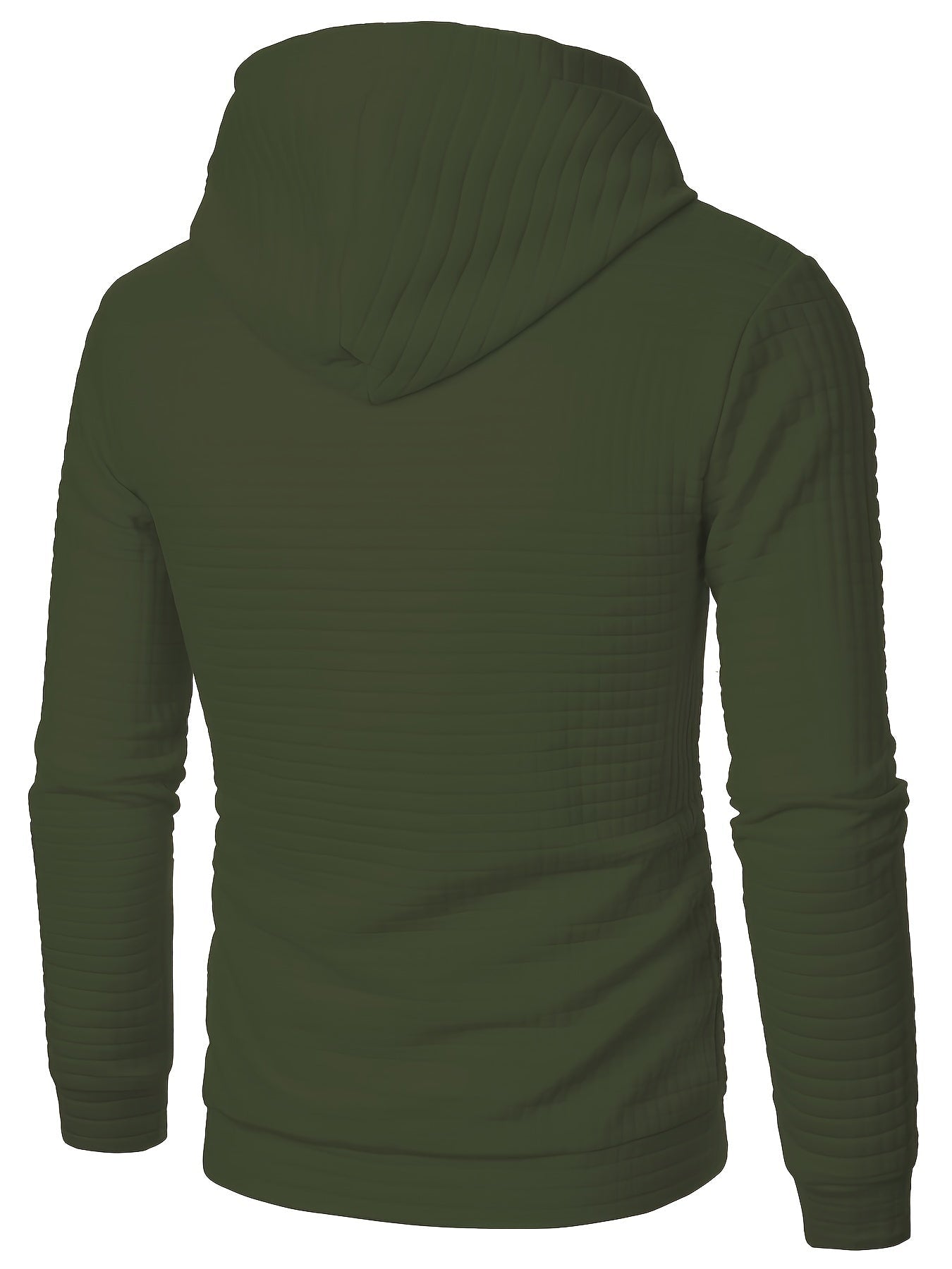 Bequemer Langarm Hoodie mit Waffelmuster